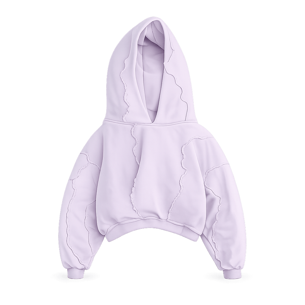Distressed Patchwork Hoodie