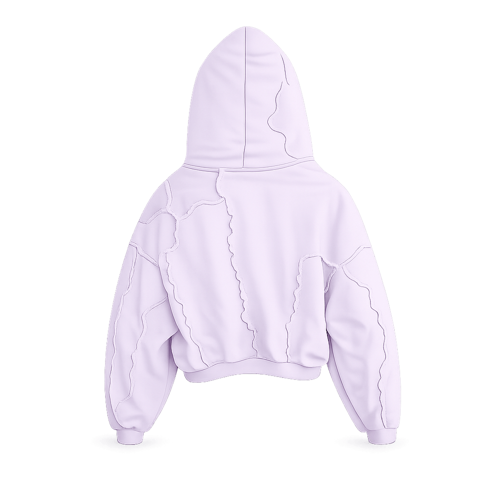 Distressed Patchwork Hoodie