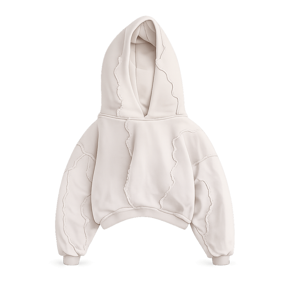 Distressed Patchwork Hoodie