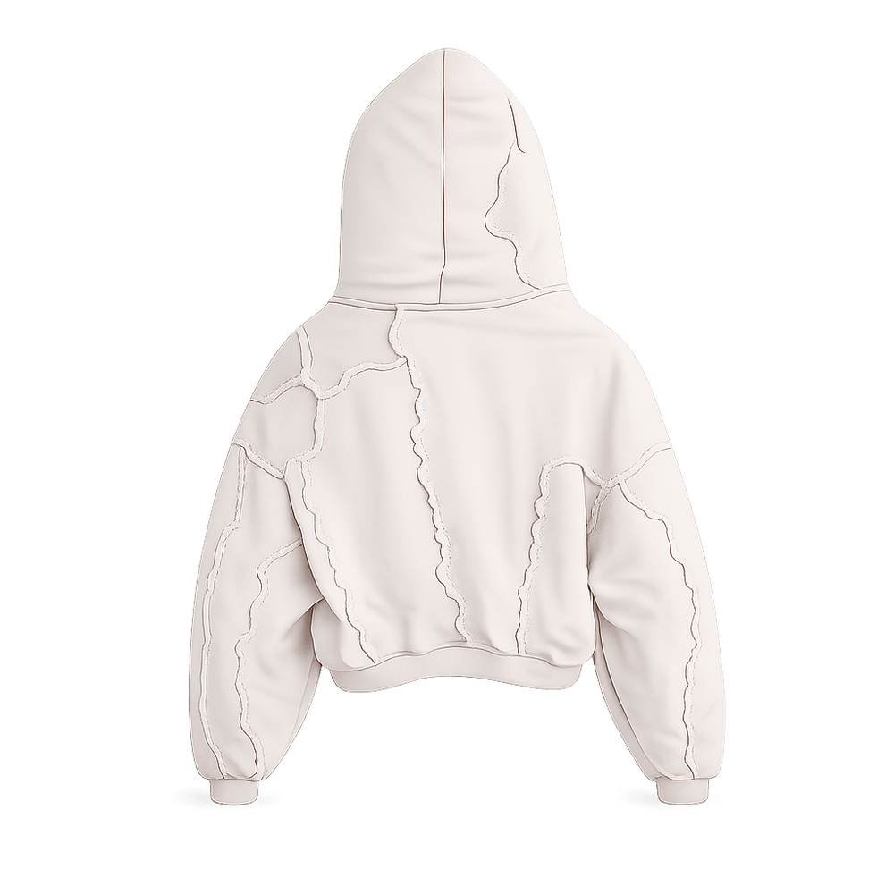 Distressed Patchwork Hoodie
