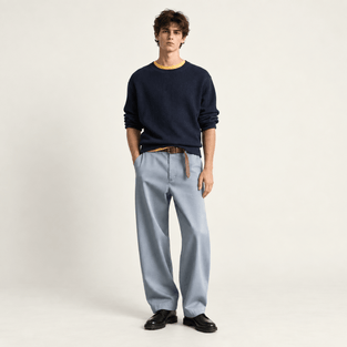 Relaxed Cotton Chino Trousers