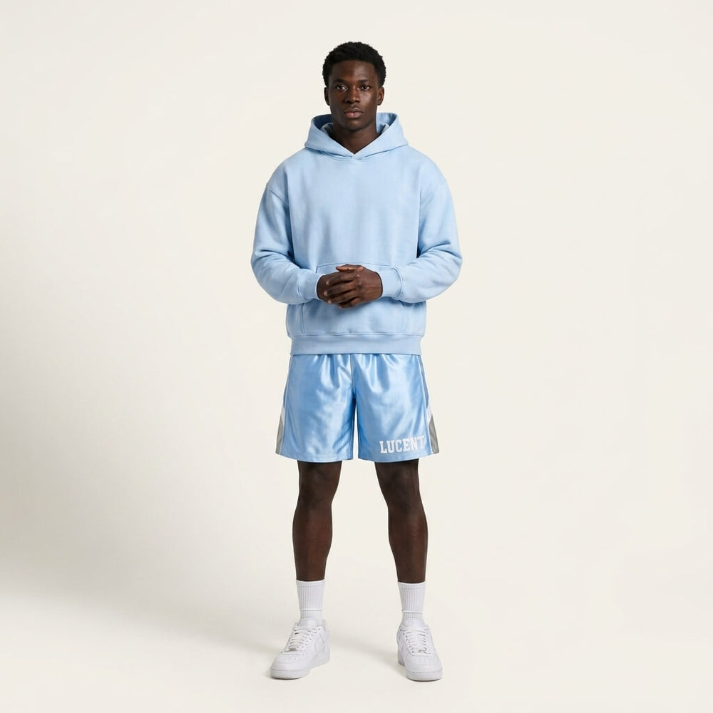 Short en satin « Varsity »