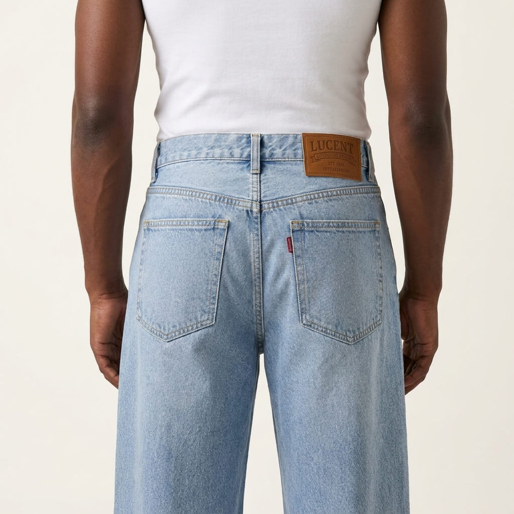 Jean ample à jambes larges