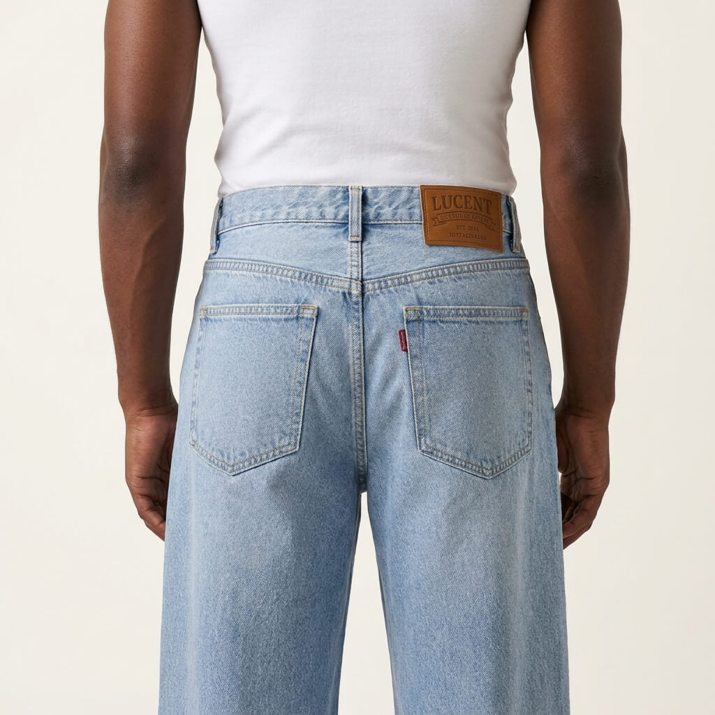 Jean ample à jambes larges