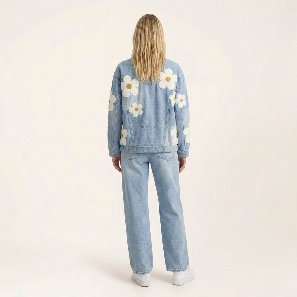 Bloom Patch Denim Jacket