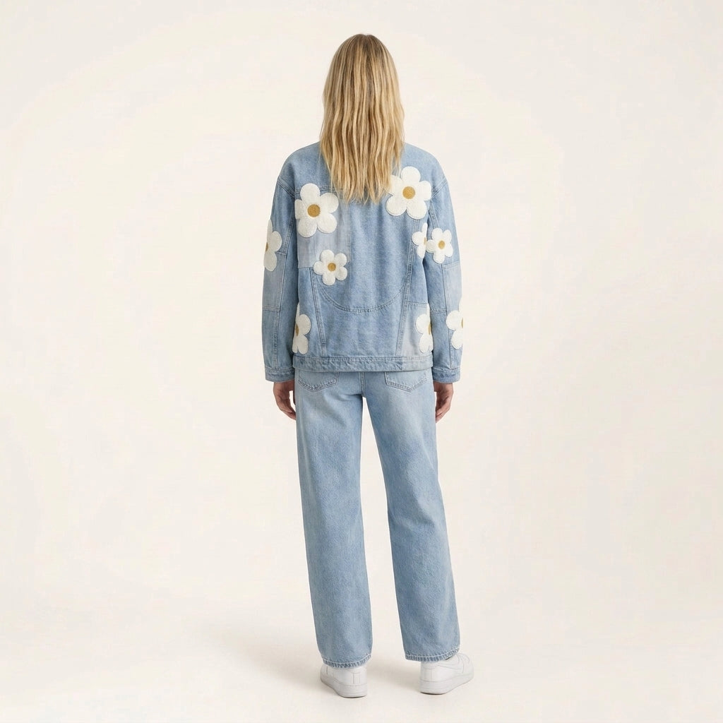 Bloom Patch Denim Jacket