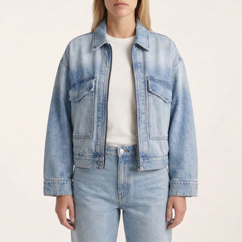 Aero Crop Denim Jacket