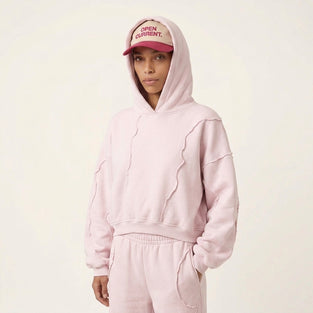 Distressed Patchwork Hoodie