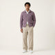 Ribbed Zip Knit Jacket