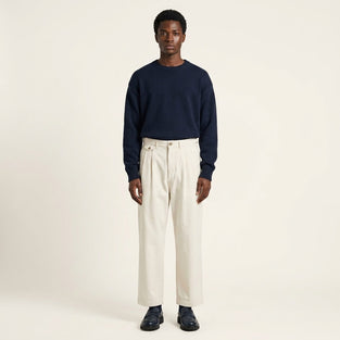 Pleated Wide-Leg Trousers