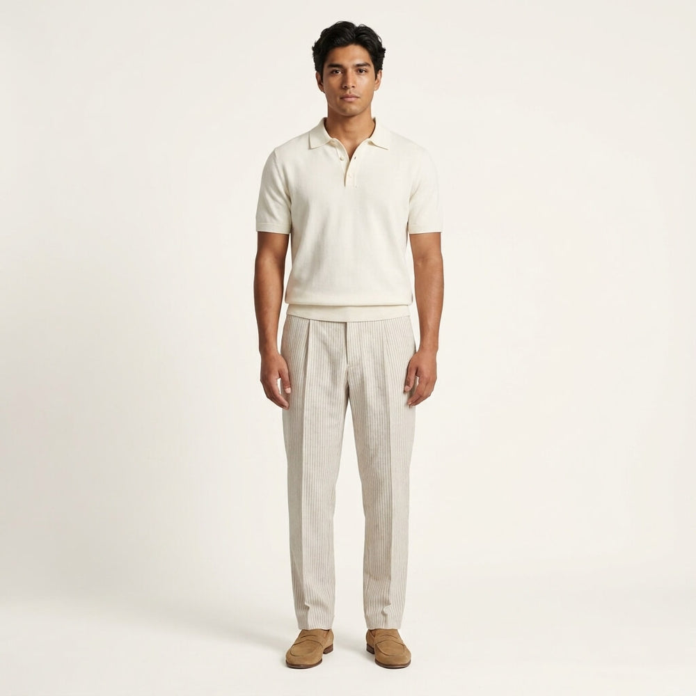 Pinstripe Suit Trousers