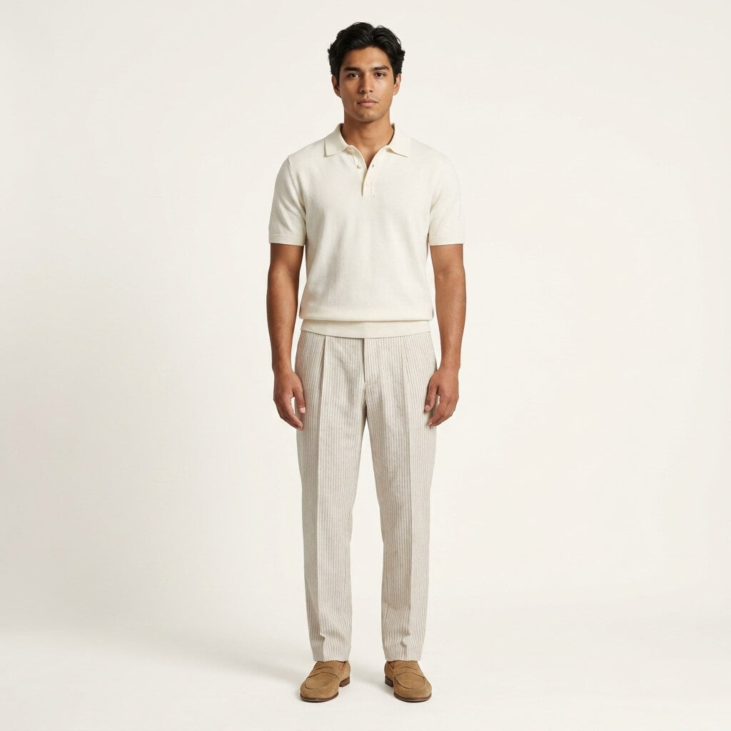 Pinstripe Suit Trousers