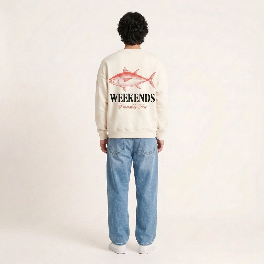 Sweat-shirt oversize graphique