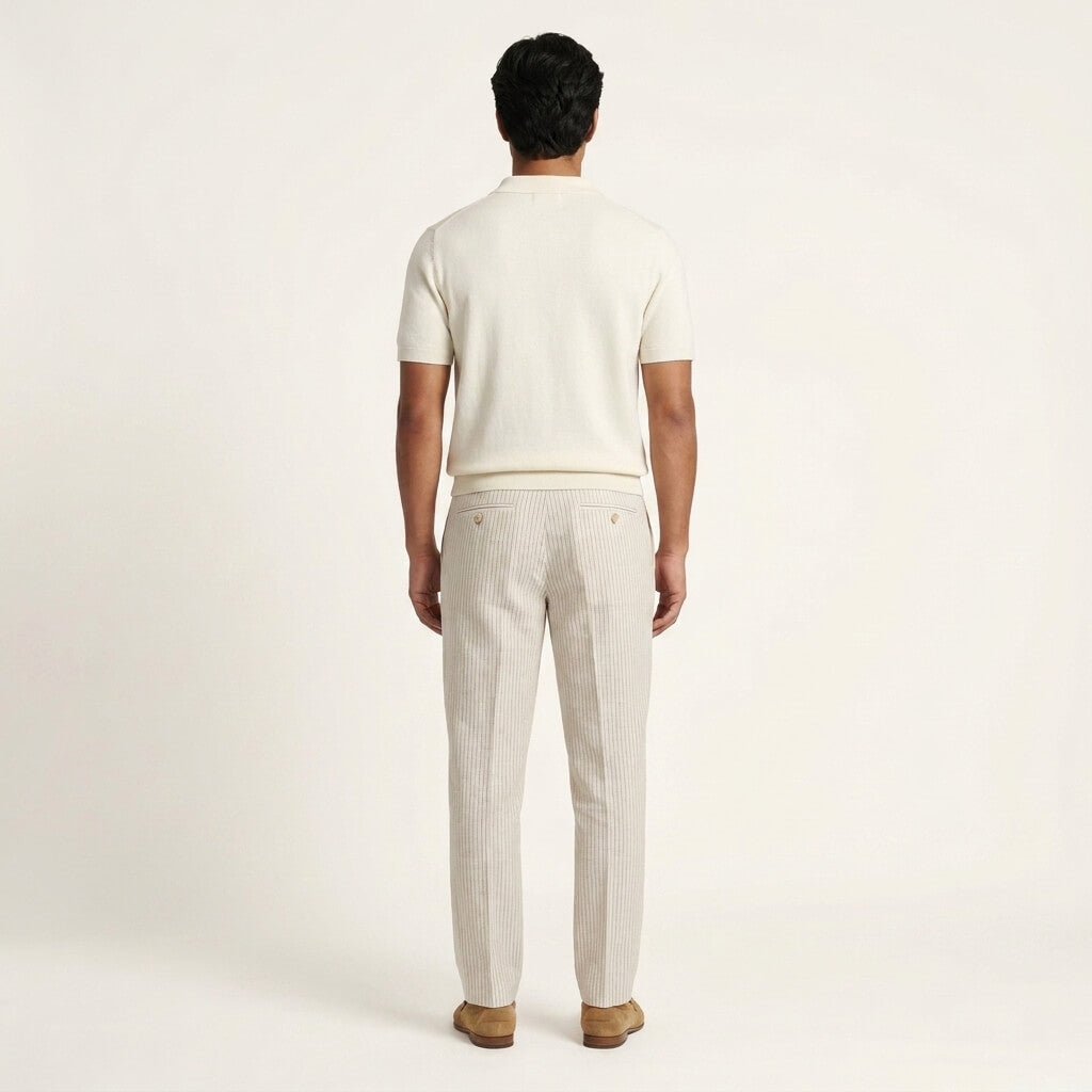 Pinstripe Suit Trousers
