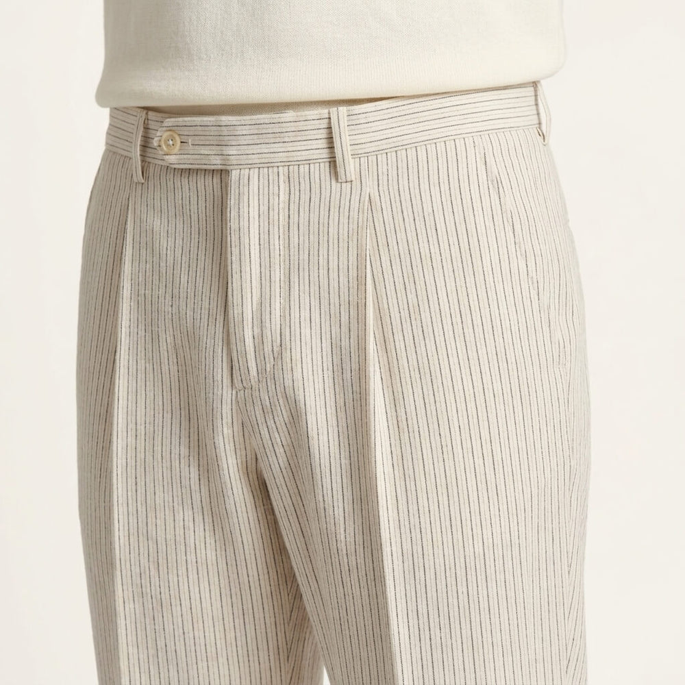 Pinstripe Suit Trousers