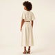 Broderie Gathered Midi Skirt