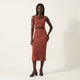 Pointelle Knit Pencil Skirt