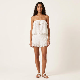Broderie Anglaise Bandeau Top