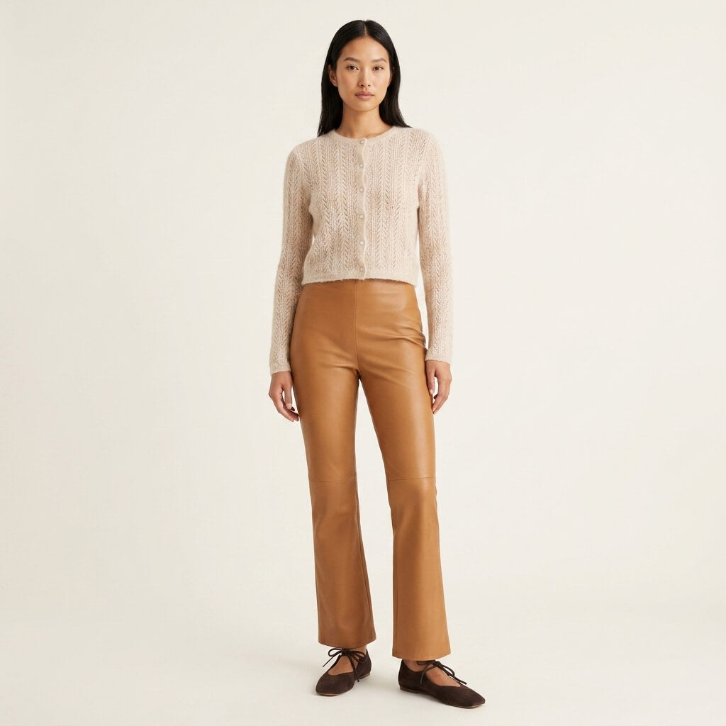 Pointelle Knit Cardigan