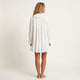 Ruffle Collar Mini Shirt Dress