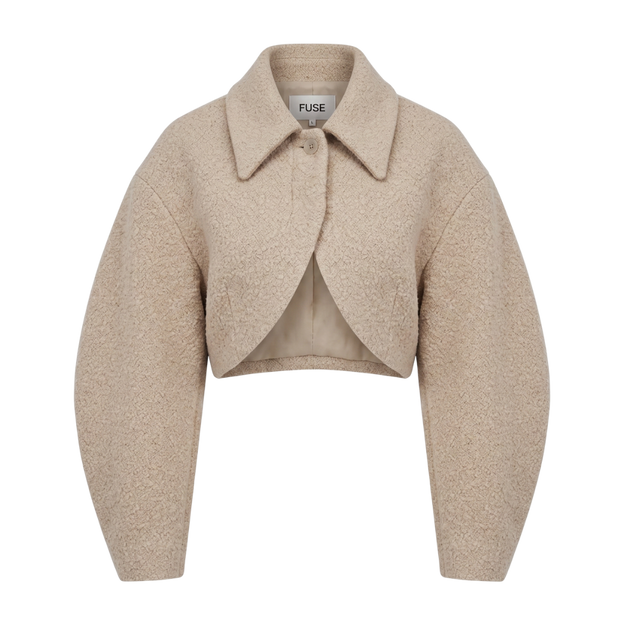 Cropped Sherpa Bolero