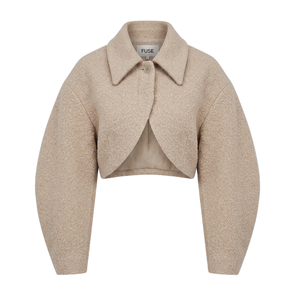 Cropped Sherpa Bolero