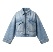 Aero Crop Denim Jacket