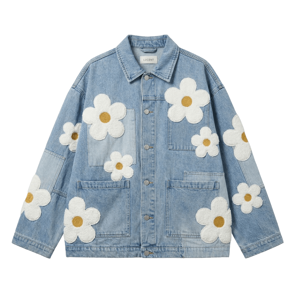 Bloom Patch Denim Jacket